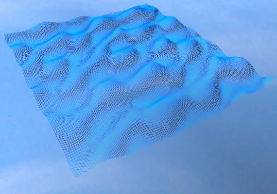 <b>Developed using:</b><br> C++, OpenGL ES 2 and AntTweakBar(UI)<br>
								<b>Description:</b><br>
								This project was used to demonstrate the rendering and simulation of a water body using basic sine waves.
								The idea behind this project is Chapter 1. Effective Water Simulation from Physical Models by NVidia (GPUGems) and this is where most of the maths comes from.
								The waves are an experimentation using Gerstner Waves for a more effective simulation whilst modifying the parameters of the sine waves such as the amplitude, frequency, speed (phase constant) etc.			
								This was an interesting project that helped me understand the conversion of mathematical models into code, more understanding on normals and the basic principles behind simulating a water body and integrating AntTweakBar into a project.